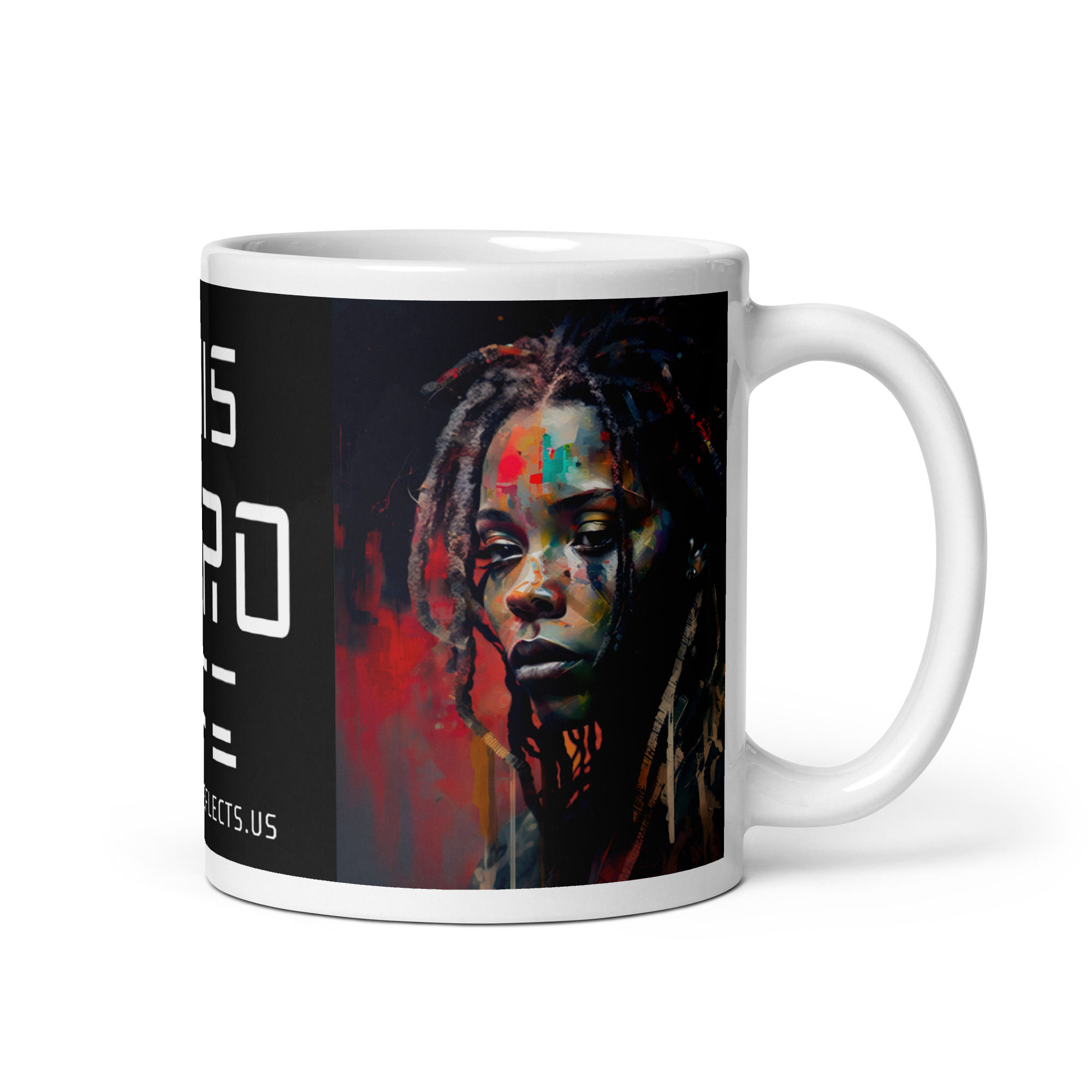 1 Abstract Dreadlocks Woman Mug