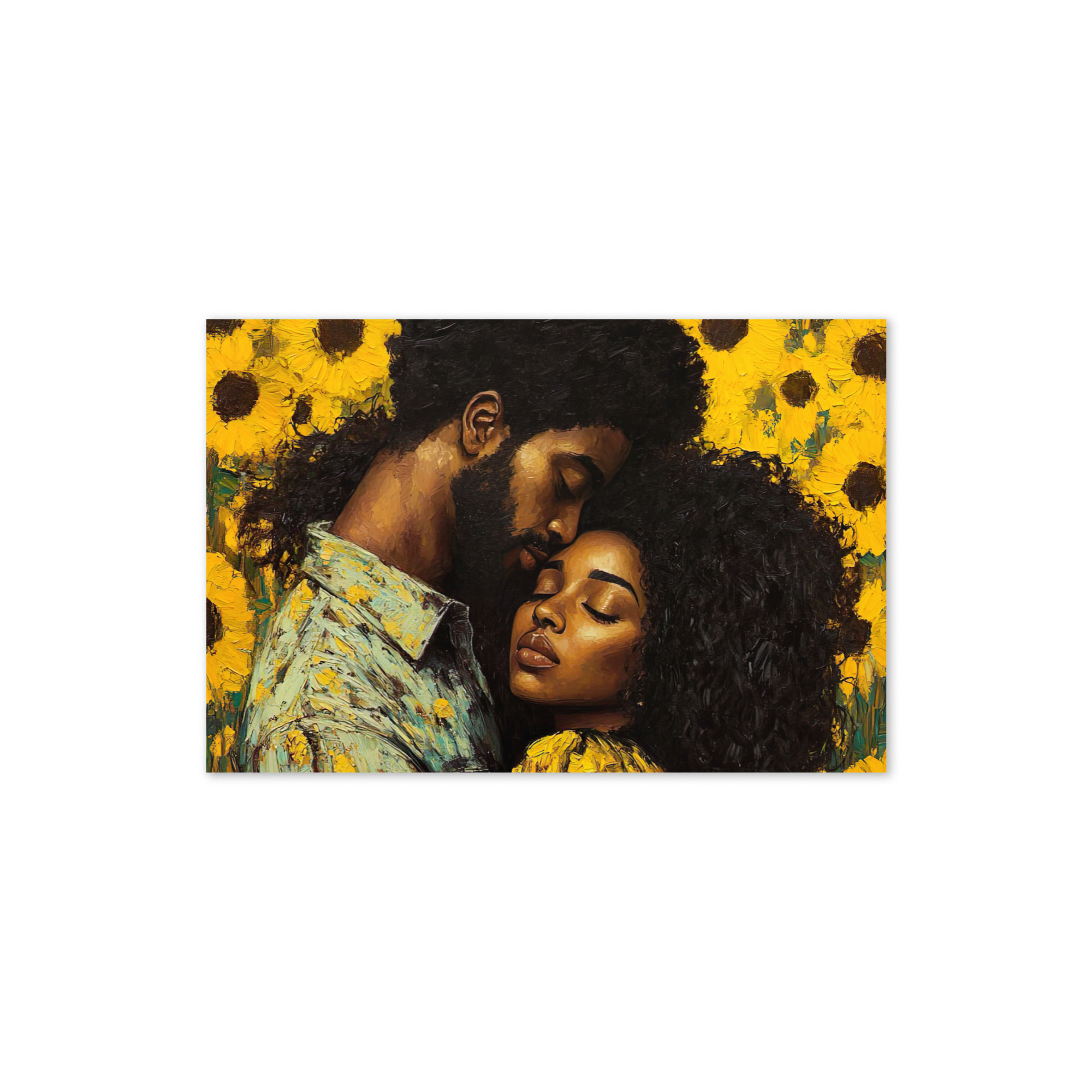 Influence Collection 4 – Afro Couple Greeting Card 1