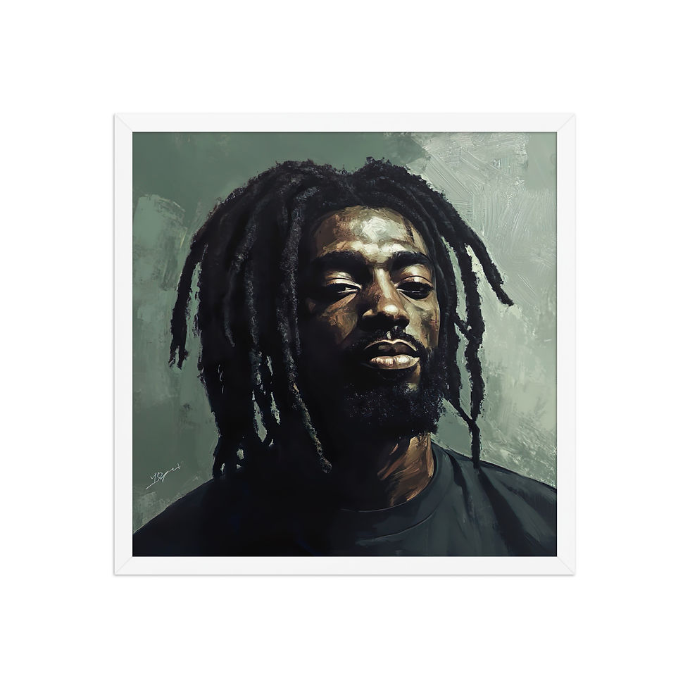 Thumbnail: Influence Collection 4 – Dreadlocks Man Framed Art Print 2
