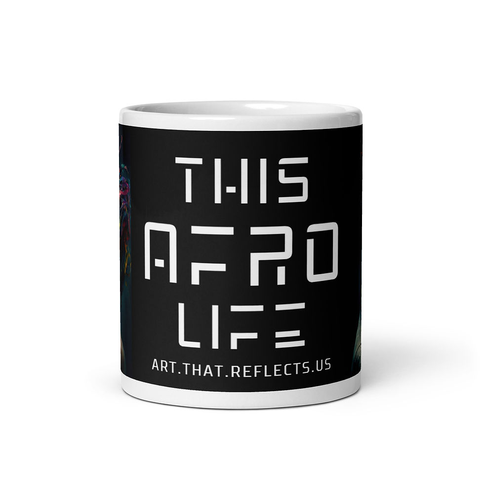Thumbnail: 3 Abstract Dreadlocks Couple Mug