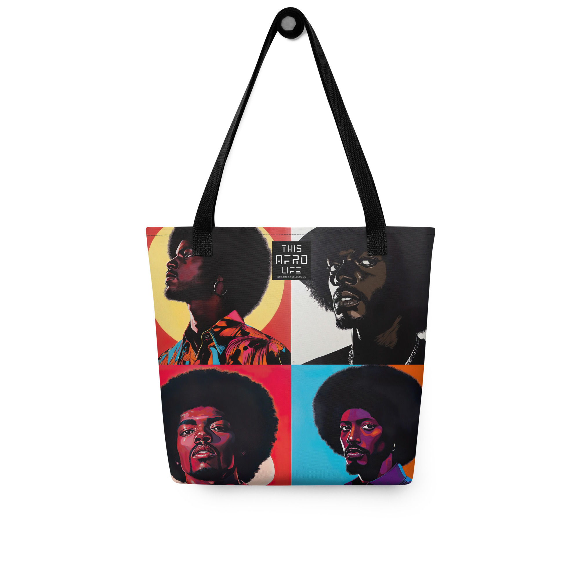Influence Collection 2 - All 4 Afro Men Tote Bag 1