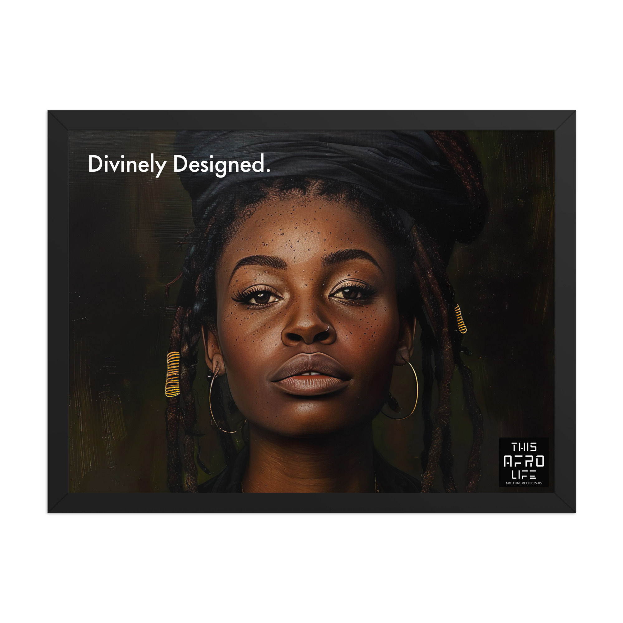2 Boldness Dreadlocks Woman Framed Art Print