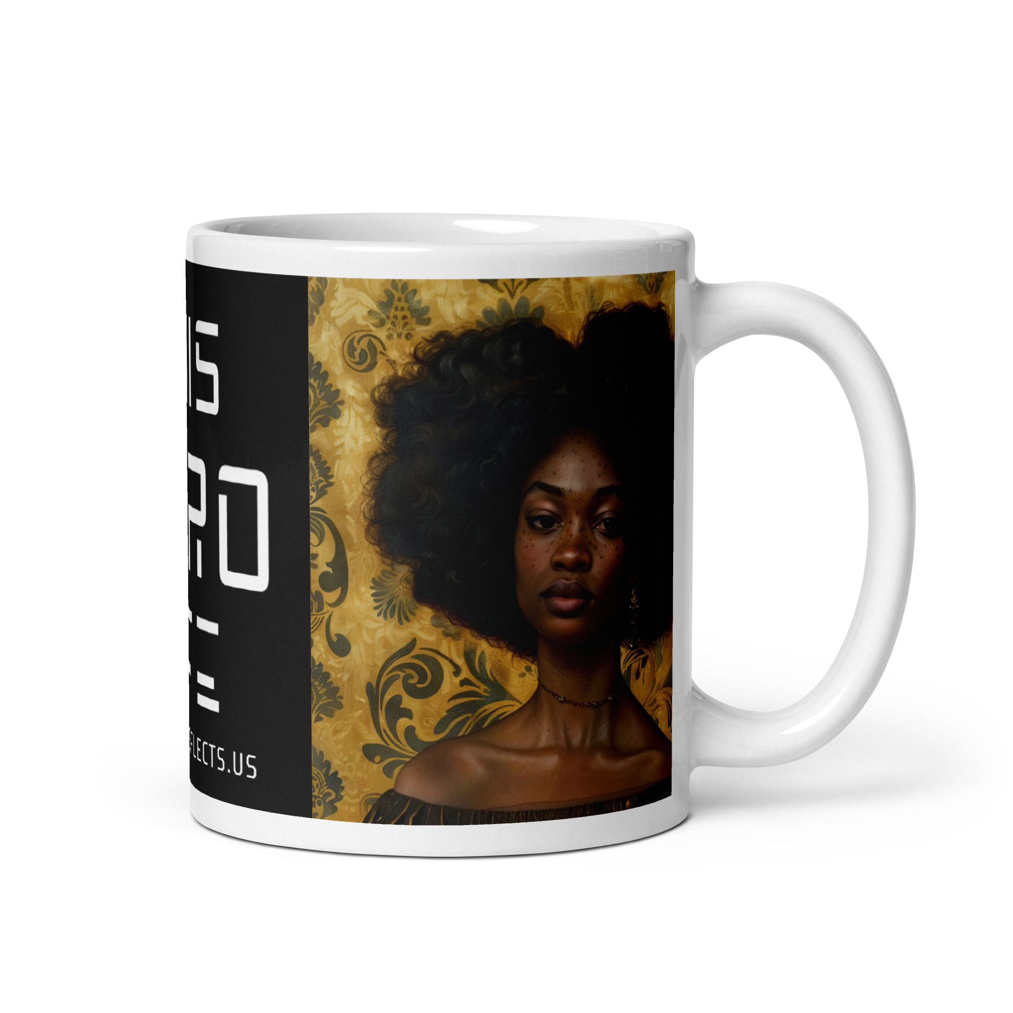 4 Renaissance Art Afro Woman Mug