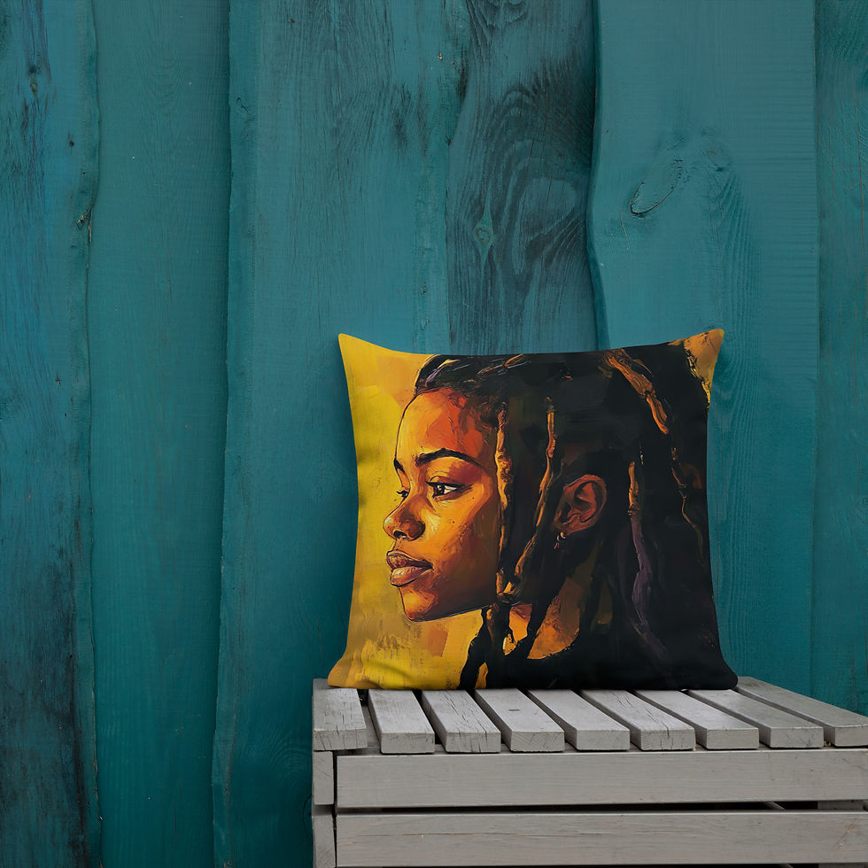 Thumbnail: Influence Collection 4 – Dreadlocks Woman Premium Cushion 2