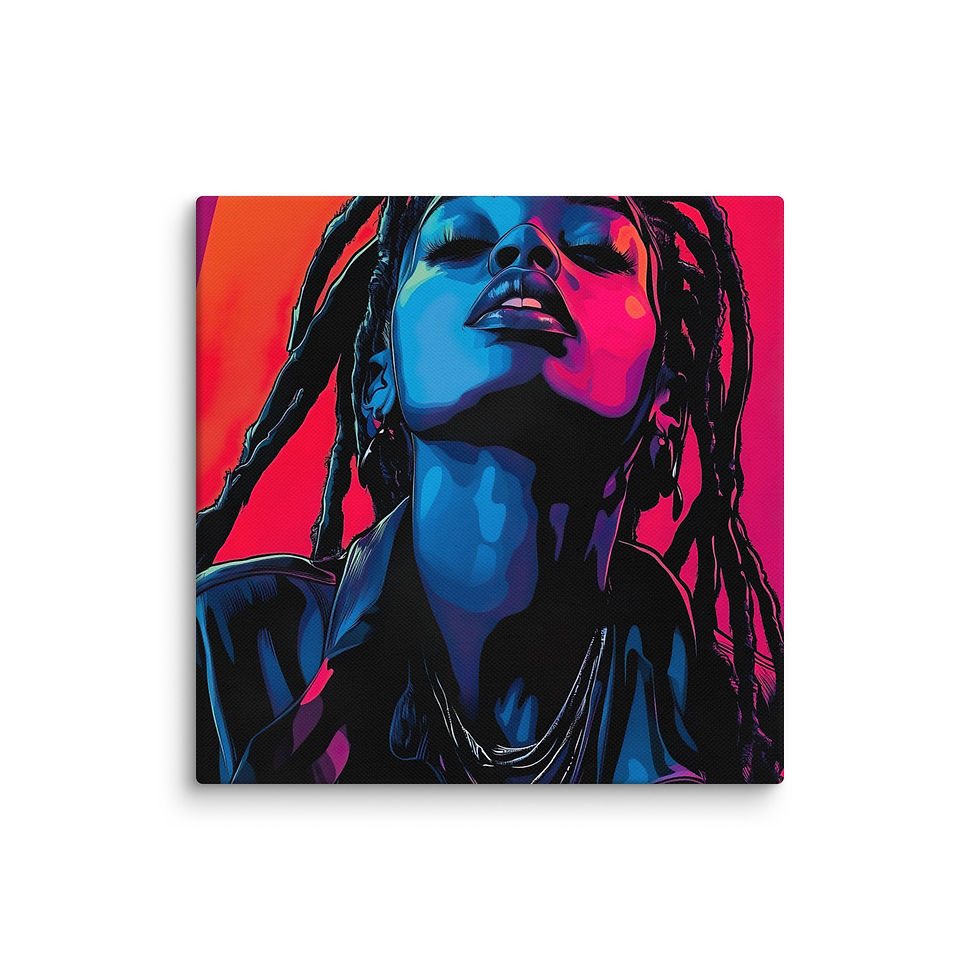 Thumbnail: Influence Collection 2 – Dreadlocks Woman Canvas Art Print 4