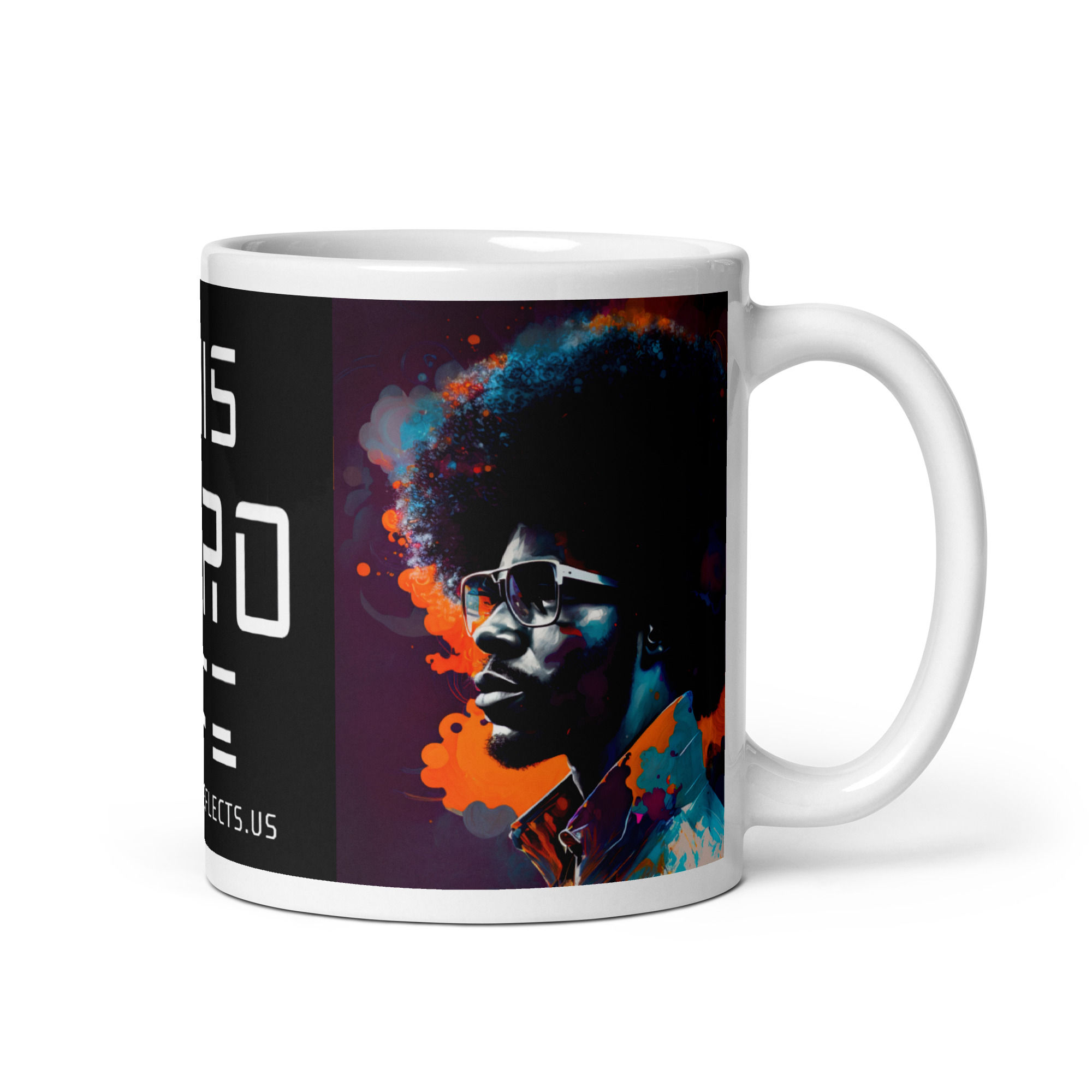 4 Abstract Afro Man Mug