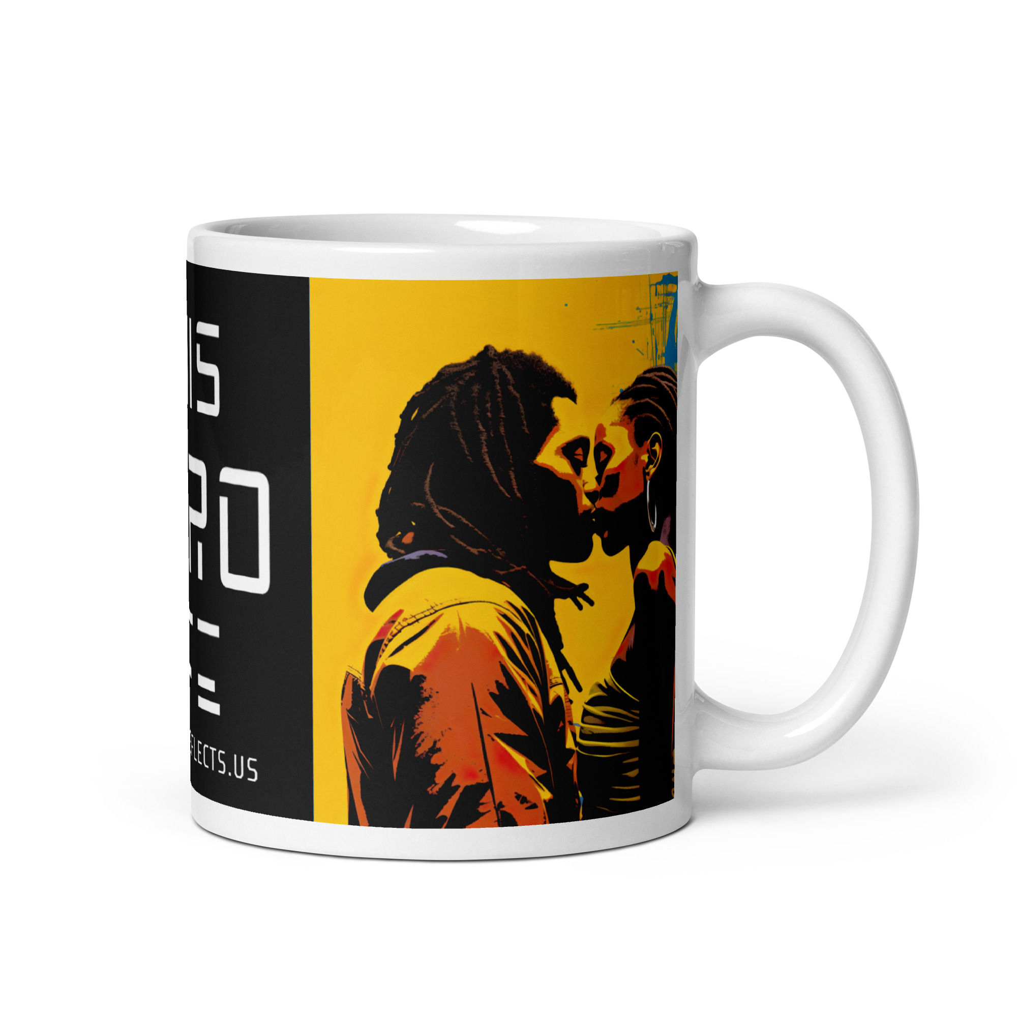 1 Pop Art Dreadlocks Couple Mug