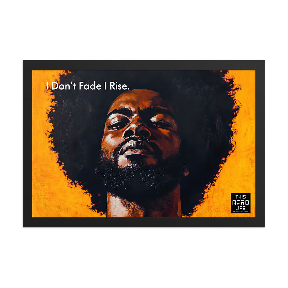 Thumbnail: 4 Empowerment Afro Man Framed Art Print
