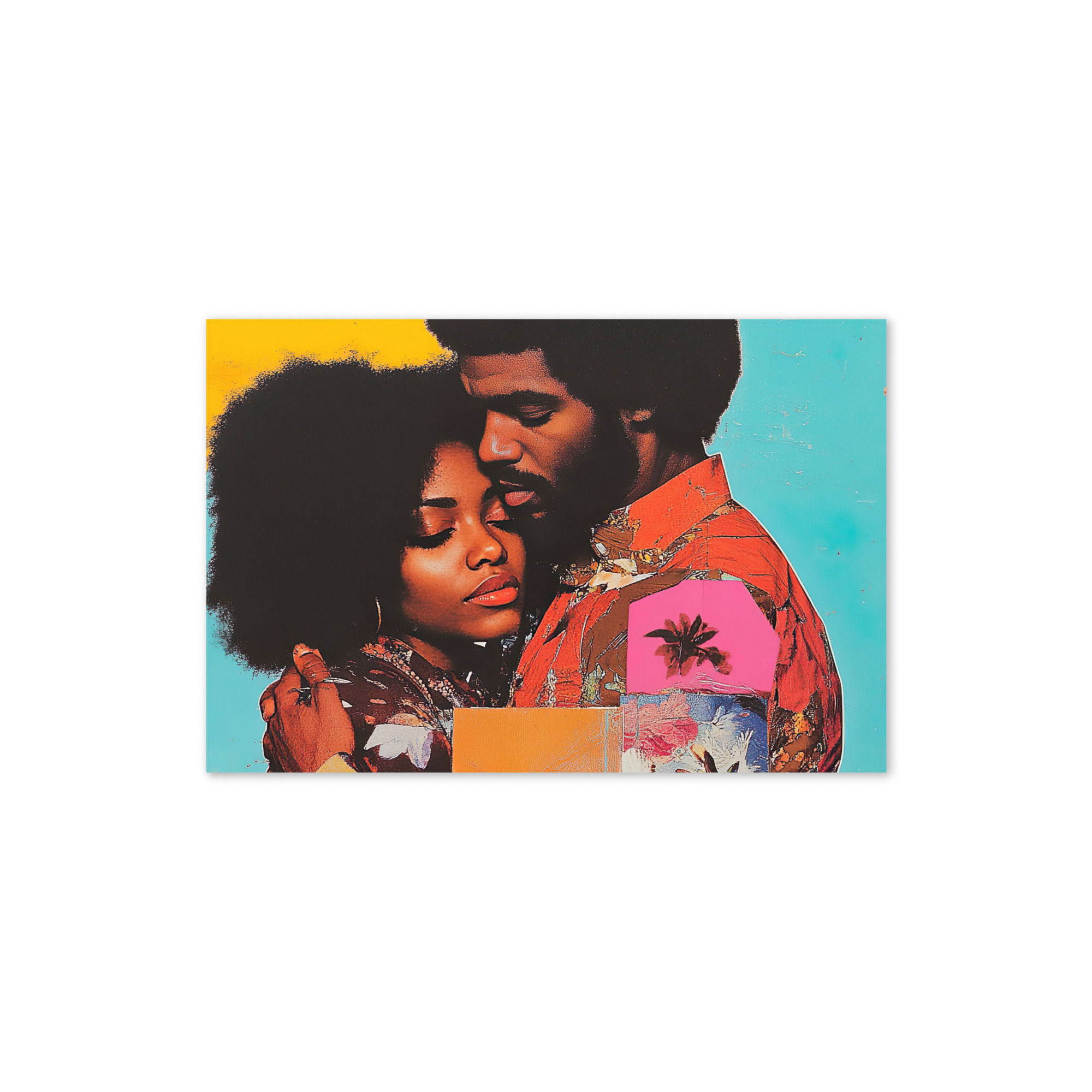 Influence Collection 3 – Afro Couple Greeting Card 1