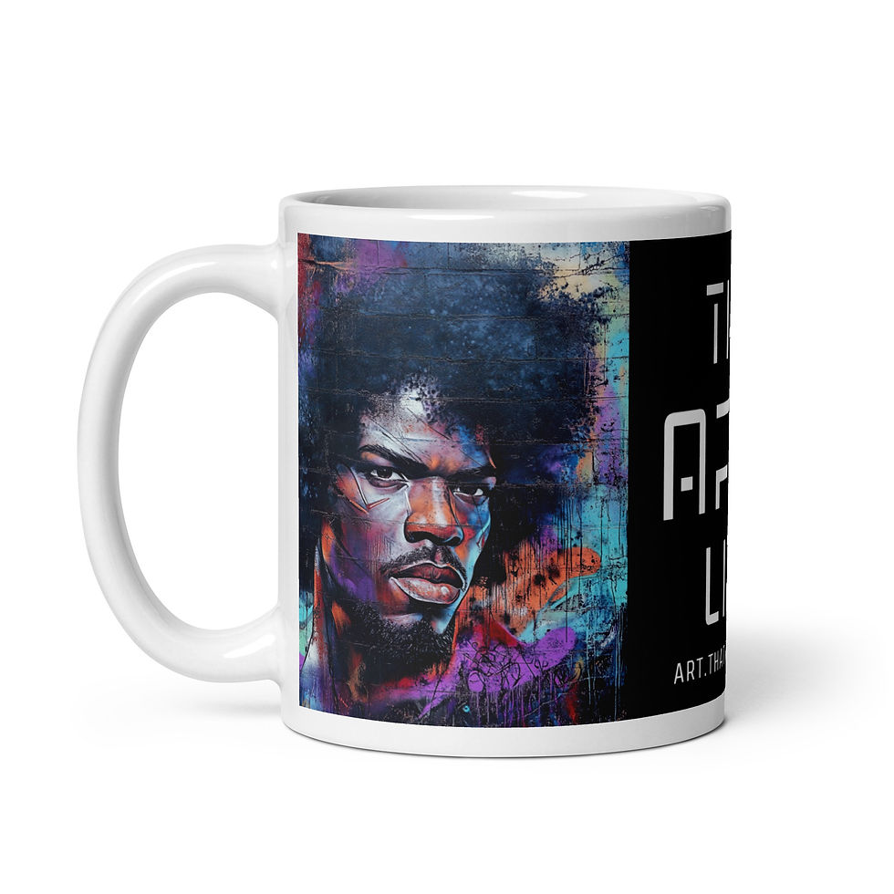 Thumbnail: 3 Graffiti Art Afro Man Mug