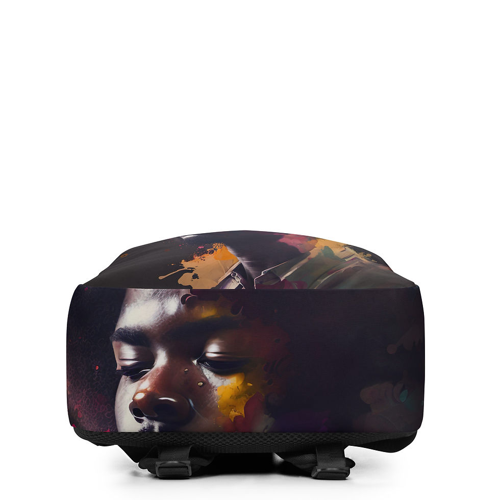 Thumbnail: 3 Abstract Afro Man Backpack