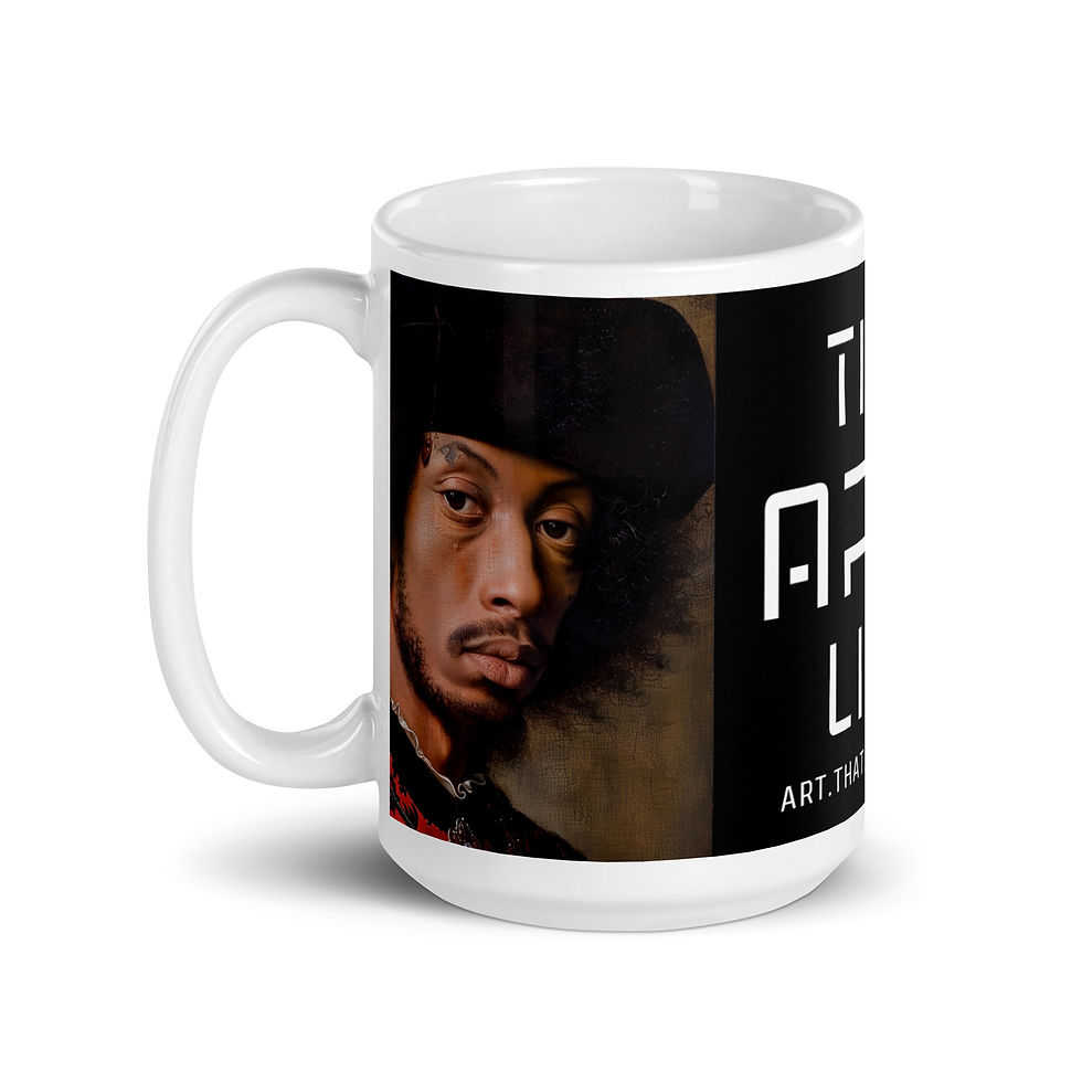 Thumbnail: 4 Renaissance Art Afro Man Mug