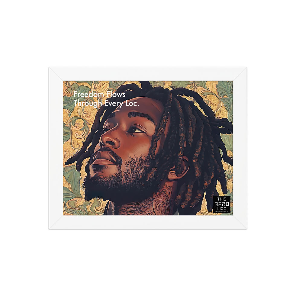 Thumbnail: 1 Empowerment Dreadlocks Man Framed Art Print