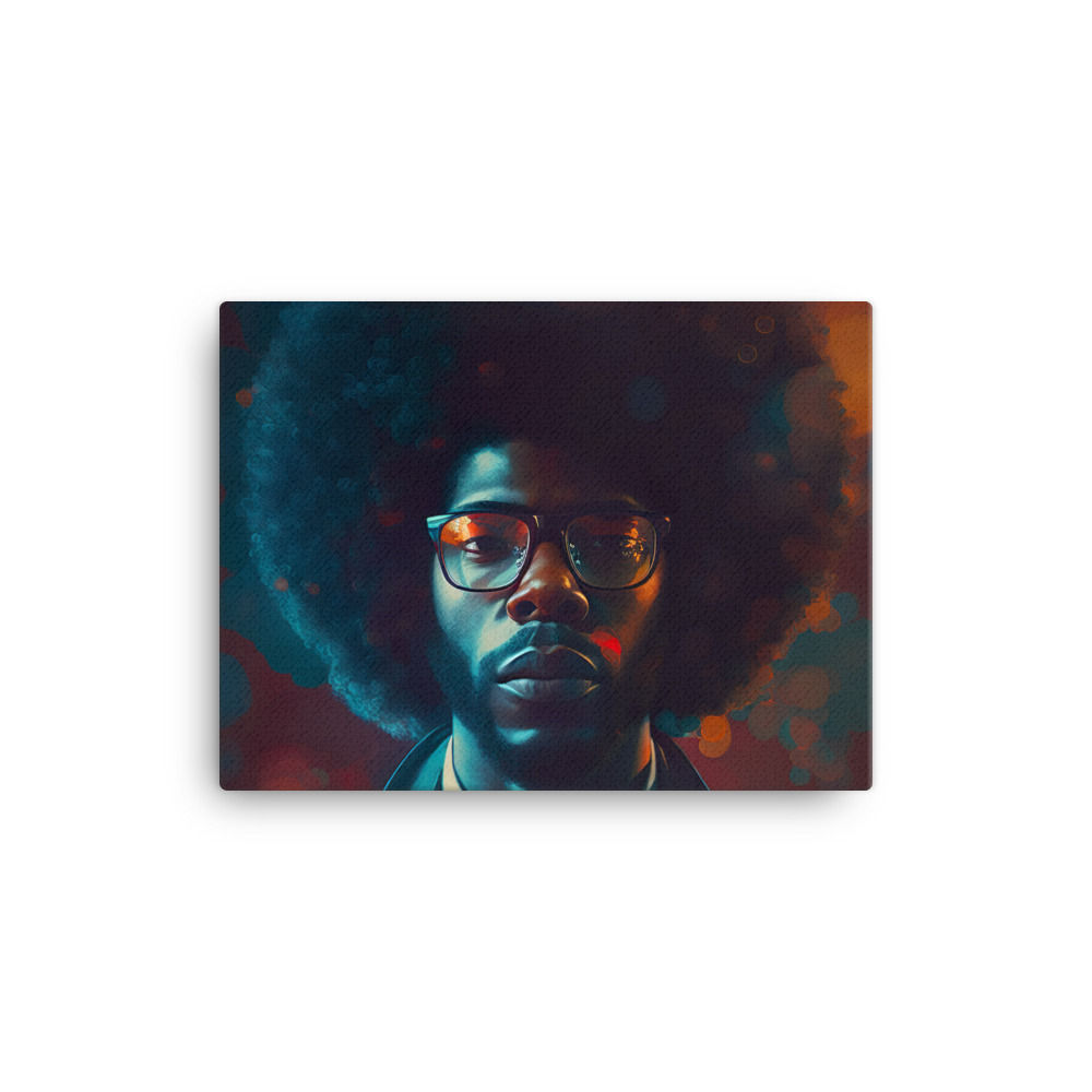 3 Impressionism Afro Man Canvas Wall Art