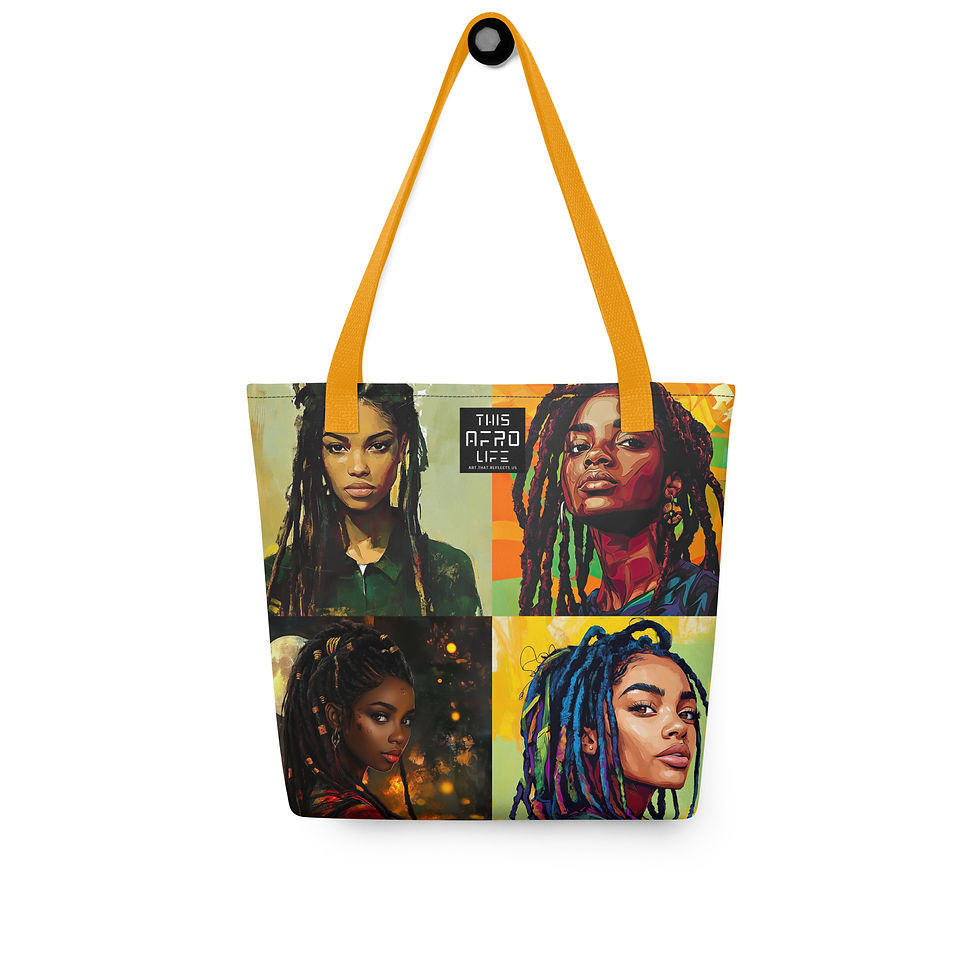 Thumbnail: All 4 Symbolism Art Dreadlocks Women Tote Bag