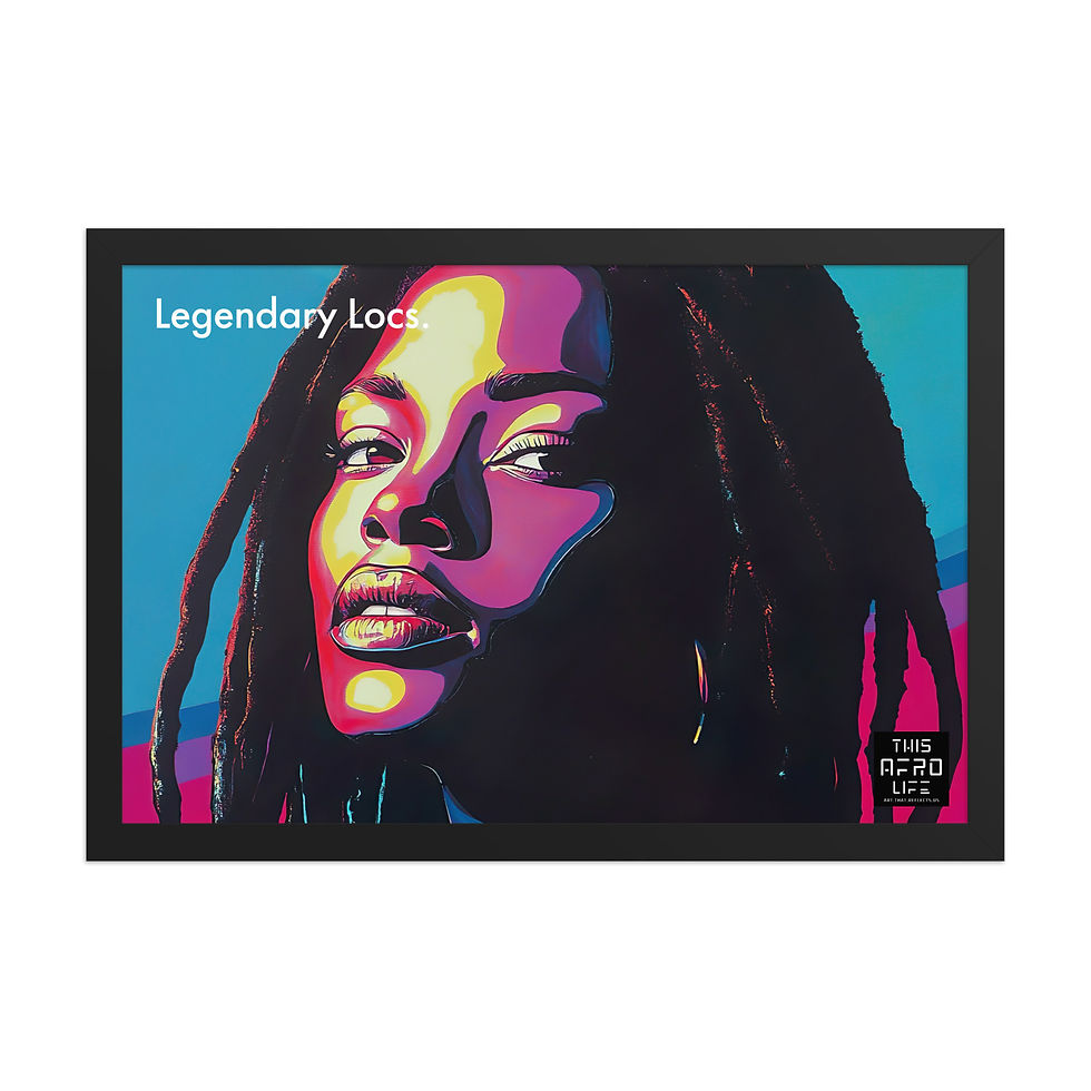 Thumbnail: 4 Boldness Dreadlocks Woman Framed Art Print