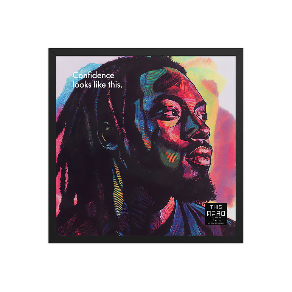 Thumbnail: 4 Boldness Dreadlocks Man Framed Art Print