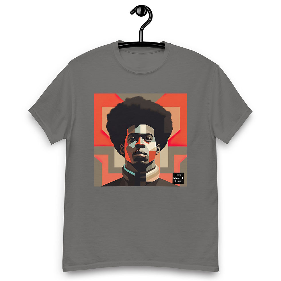 Thumbnail: 2 Bauhaus Geo Afro Man Unisex Classic T-Shirt
