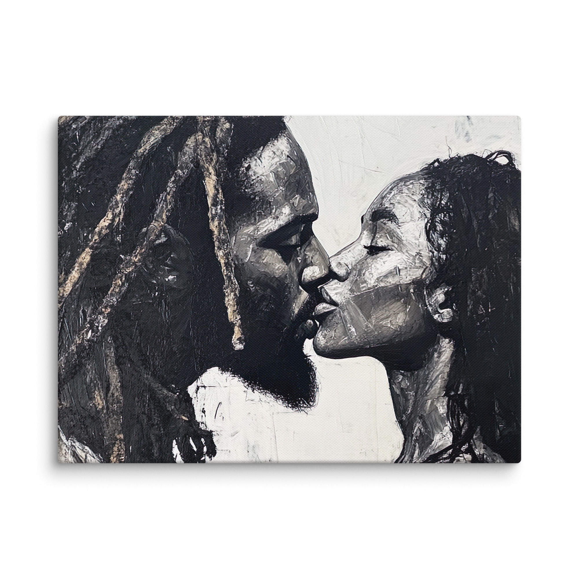 4 Modernism Art Dreadlocks Couple Canvas Wall Art