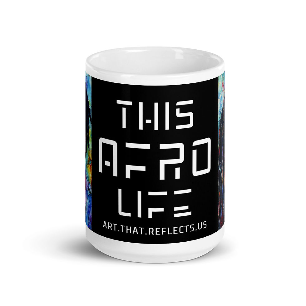 Thumbnail: 2 Watercolour Art Dreadlocks Couple Mug