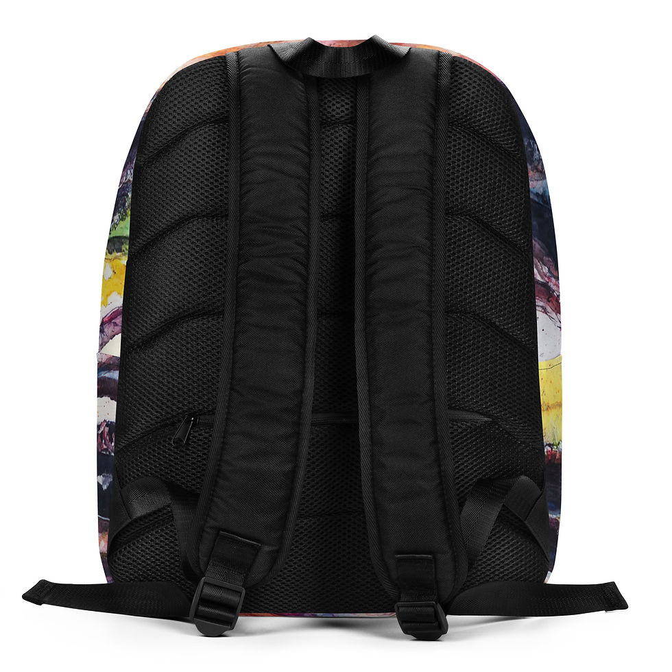 Thumbnail: 4 Watercolour Art Dreadlocks Woman Backpack