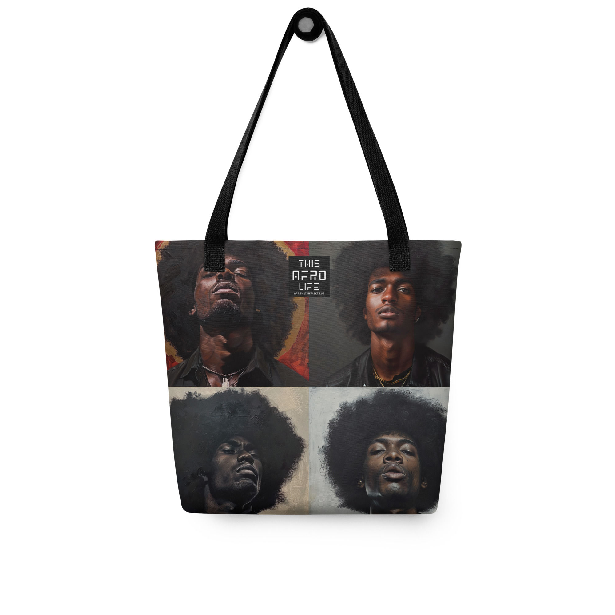 All 4 Realist Art Afro Men Tote Bag