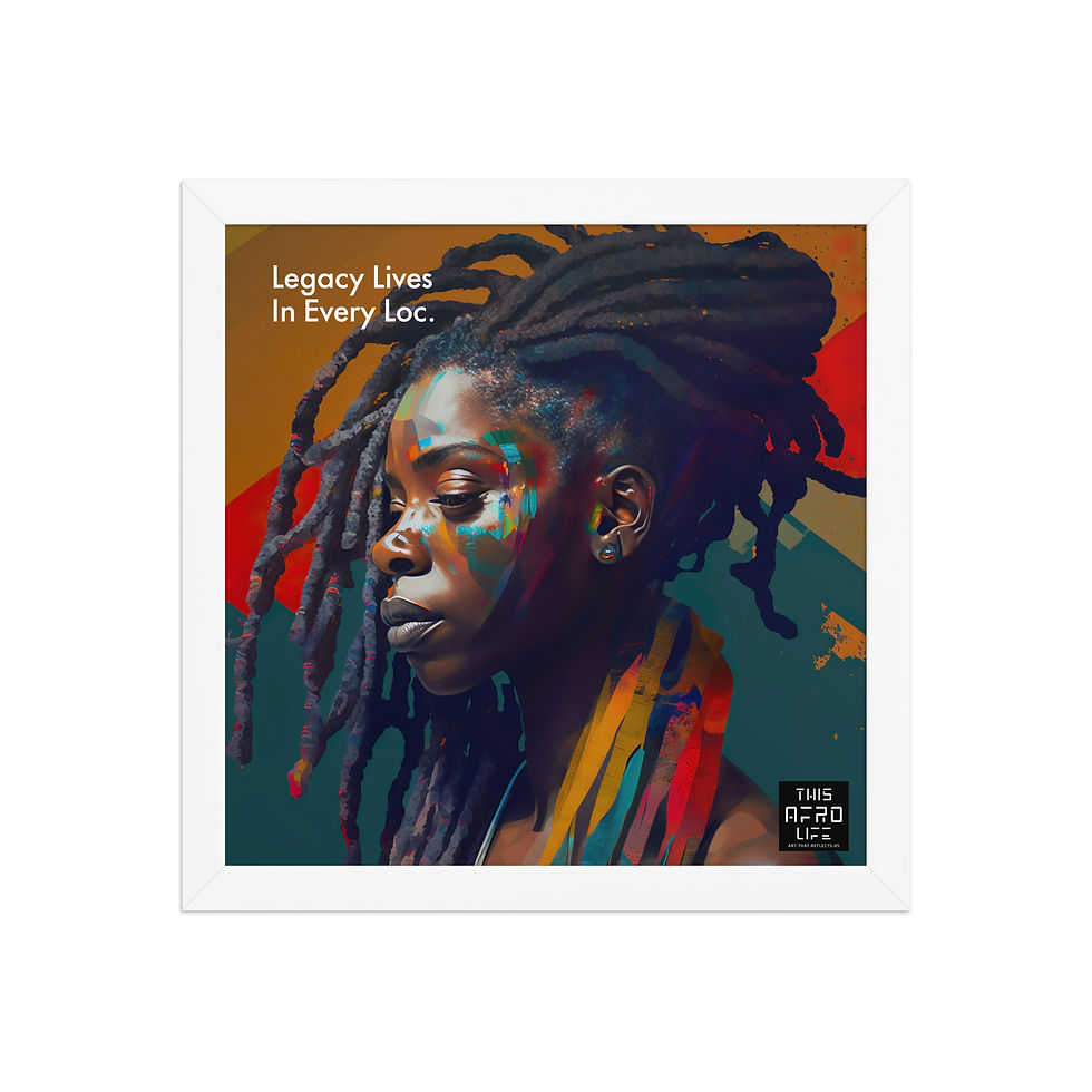 Thumbnail: 3 Empowerment Dreadlocks Woman Framed Poster