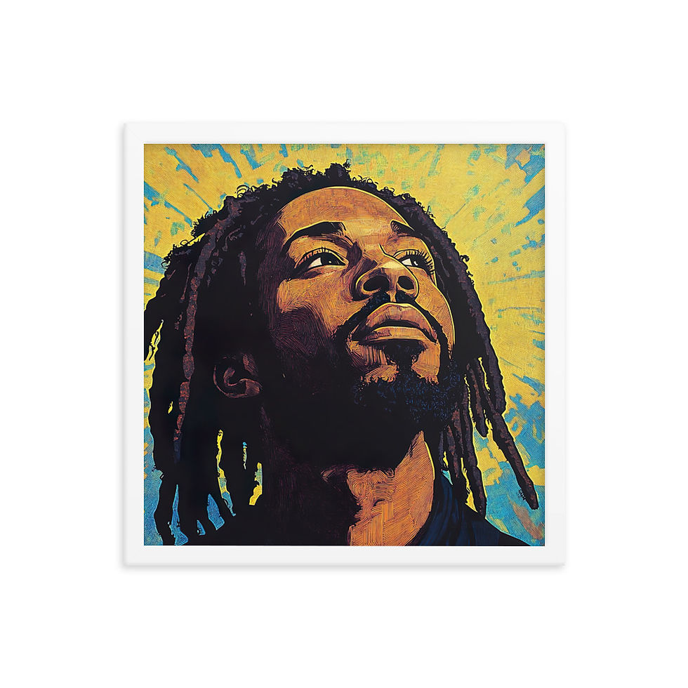Thumbnail: Influence Collection 2 – Dreadlocks Man Framed Art Print 3