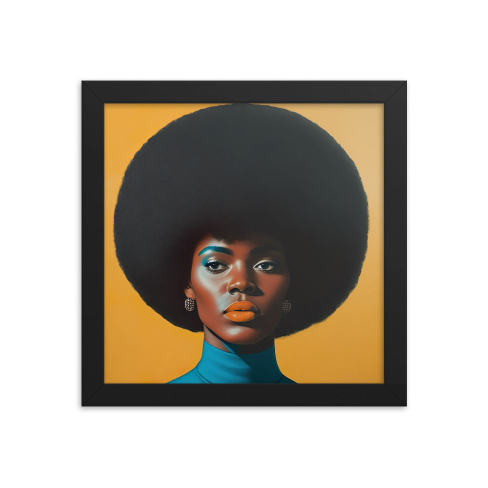 2 Bauhaus Afro Woman Framed Art Print