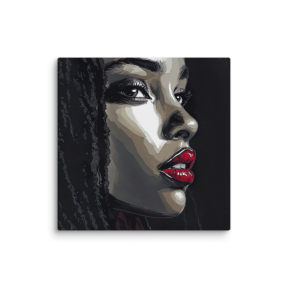 Thumbnail: Influence Collection 2 – Dreadlocks Woman Canvas Art Print 2
