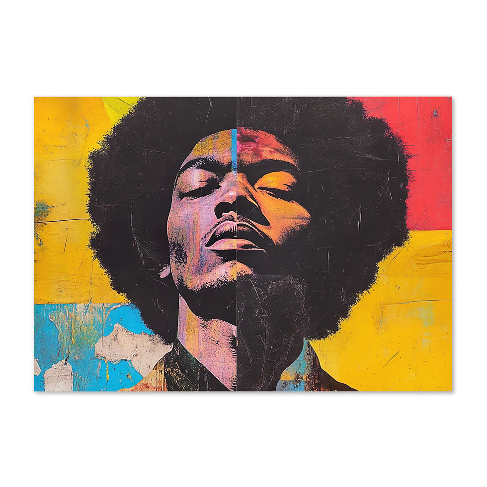 Thumbnail: Influence Collection 3 – Afro Man Greeting Card 4