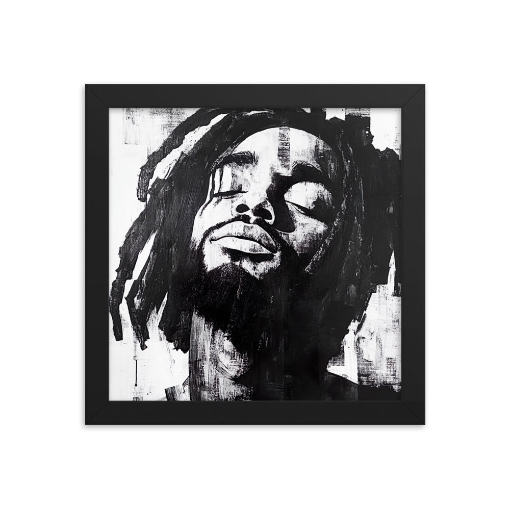 2 Modernism Art Dreadlocks Man Framed Art Print