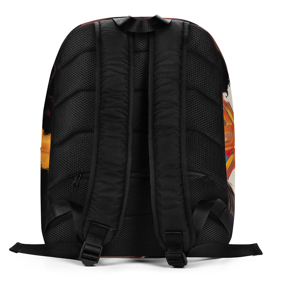 Thumbnail: 1a Expressionism Afro Couple Backpack