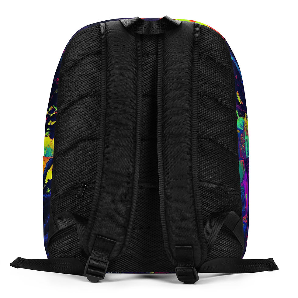 Thumbnail: 4 Fluorescent Art Dreadlocks Couple Backpack