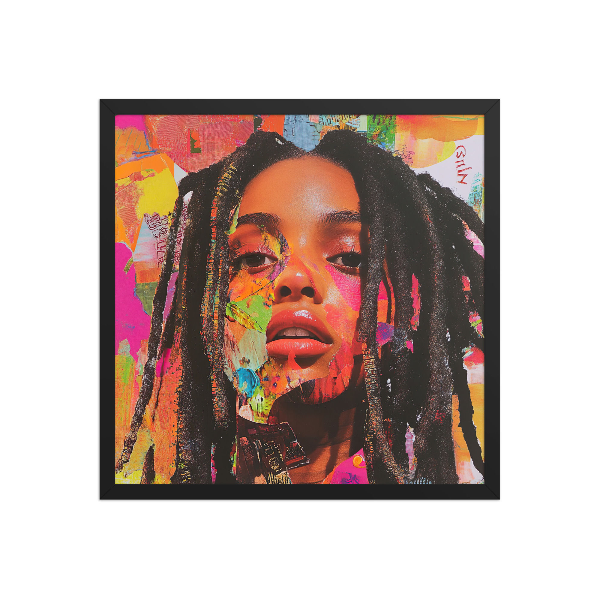 Influence Collection 3 – Dreadlocks Woman Framed Art Print 1