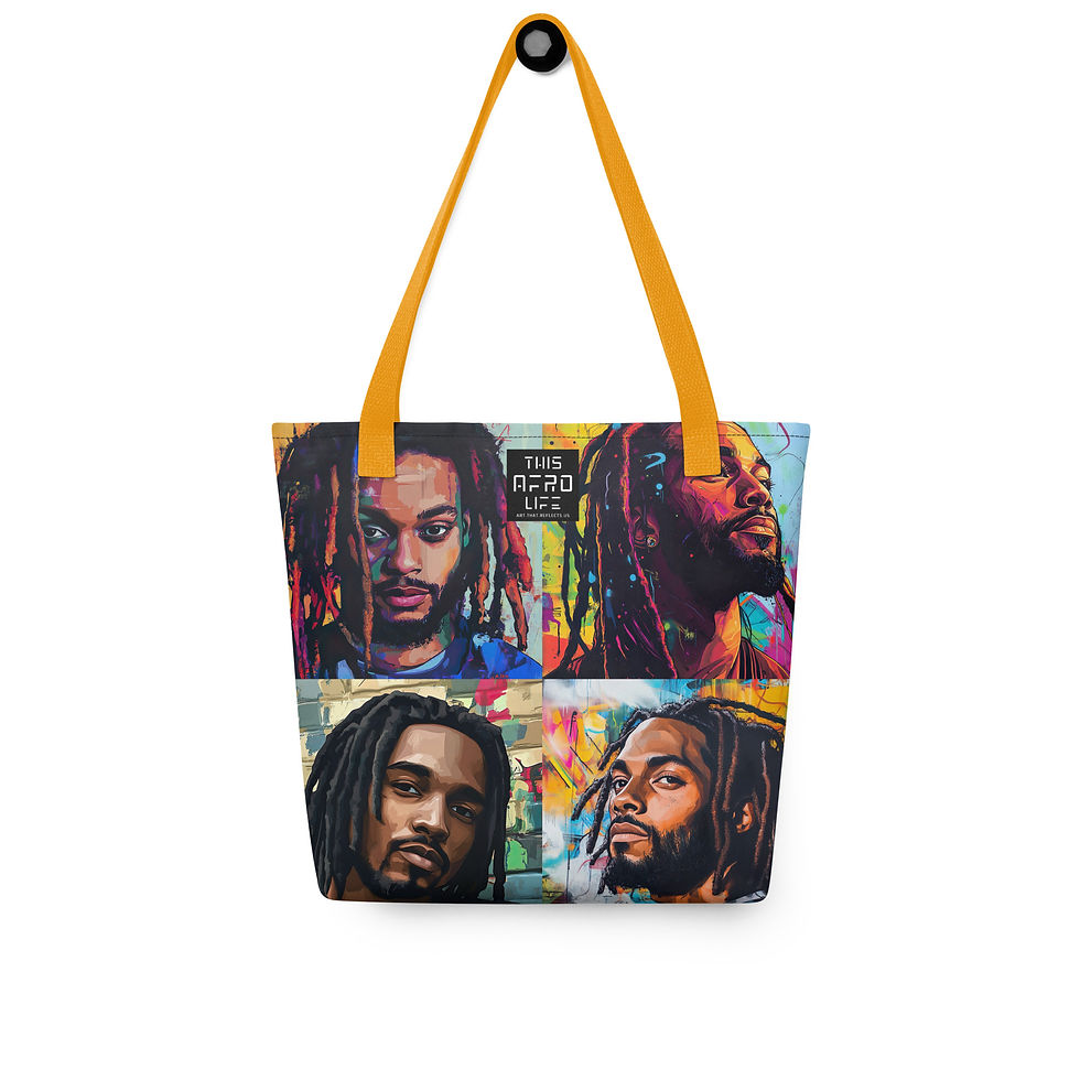 Thumbnail: All 4 Graffiti Art Dreadlocks Men Tote Bag