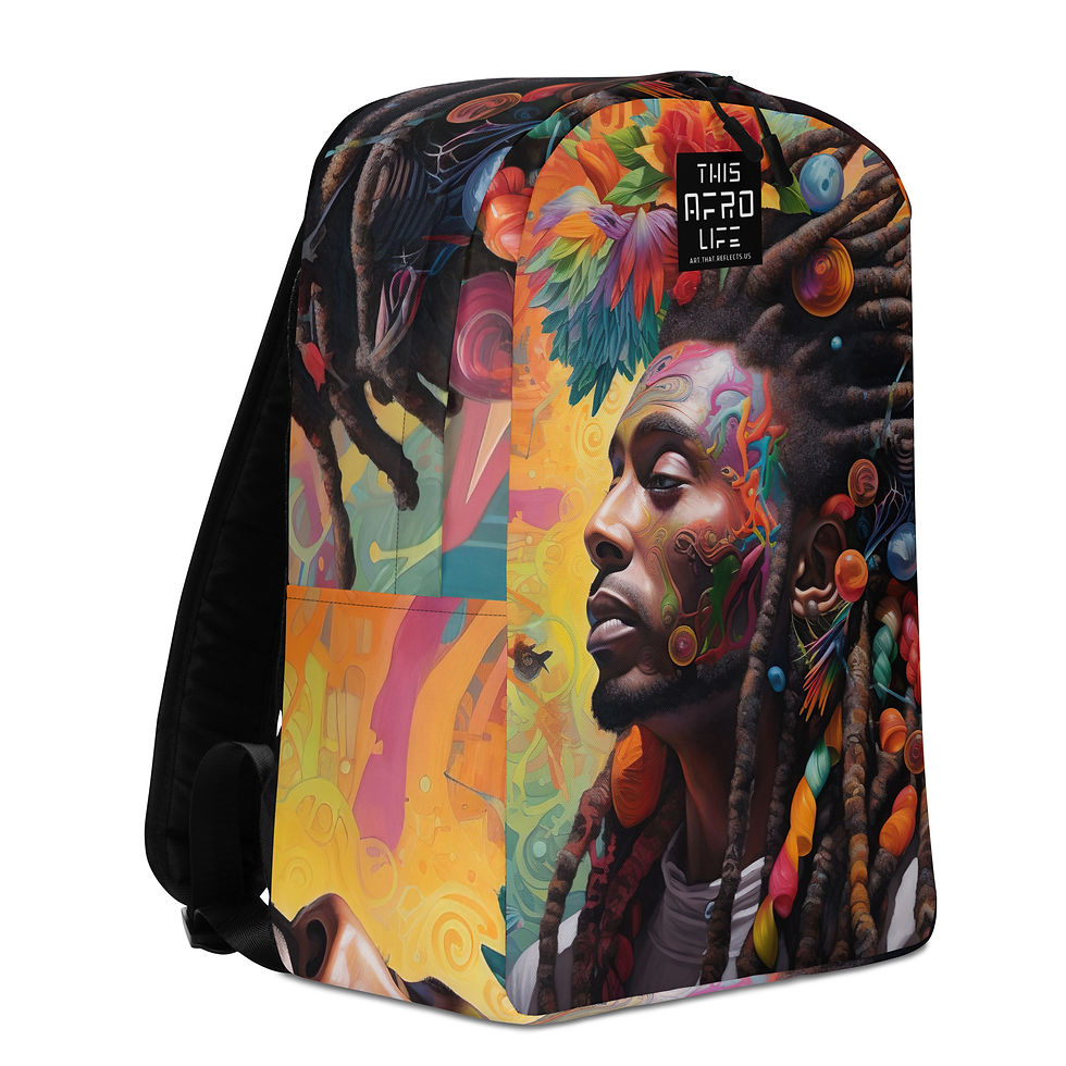 Thumbnail: 4 Surrealism Art Dreadlocks Man Backpack