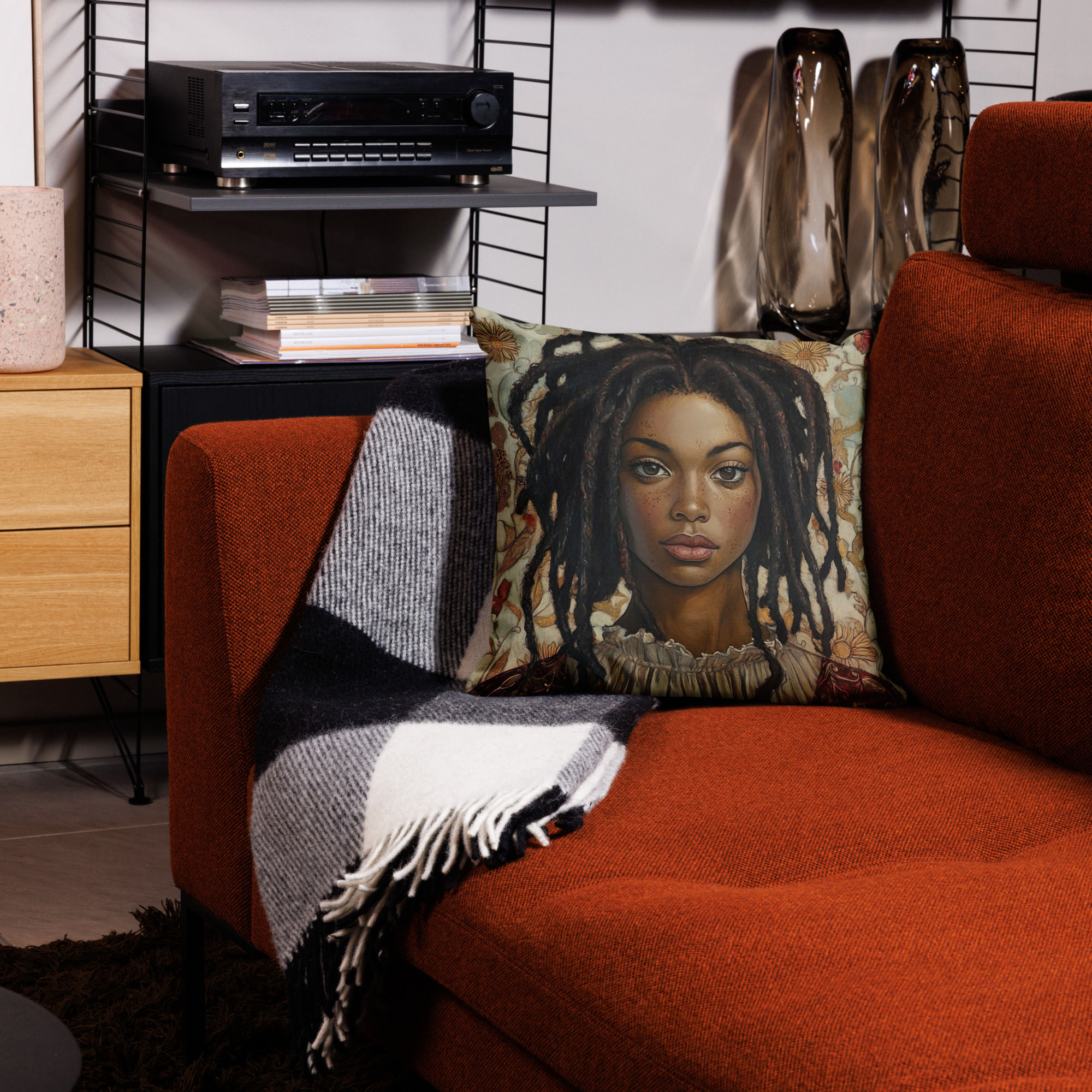 Influence Collection 5 – Dreadlocks Woman Premium Cushion 2