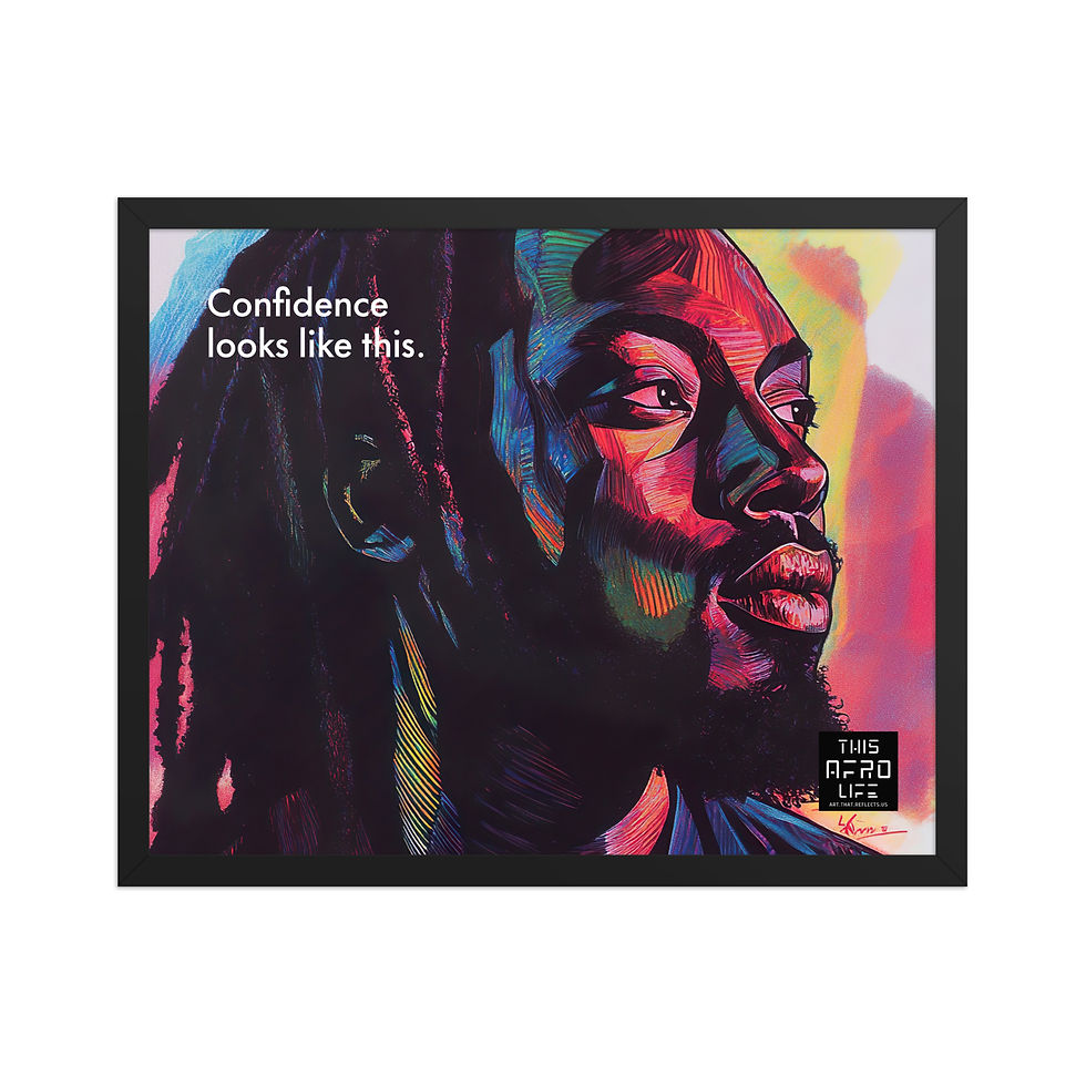Thumbnail: 4 Boldness Dreadlocks Man Framed Art Print