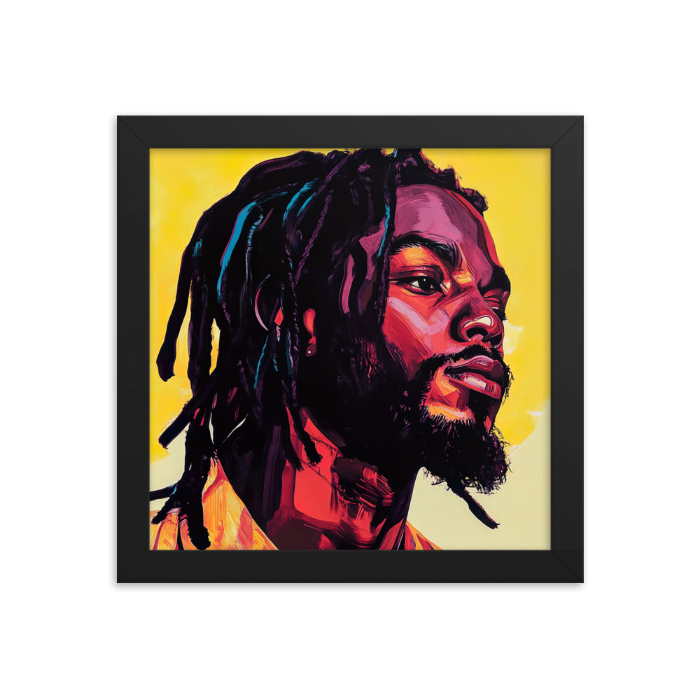 Influence Collection 2 – Dreadlocks Man Framed Art Print 2