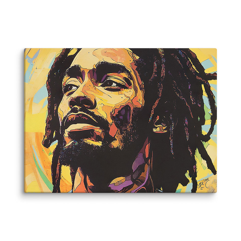 Thumbnail: Influence Collection 2 – Dreadlocks Man Canvas Art Print 4