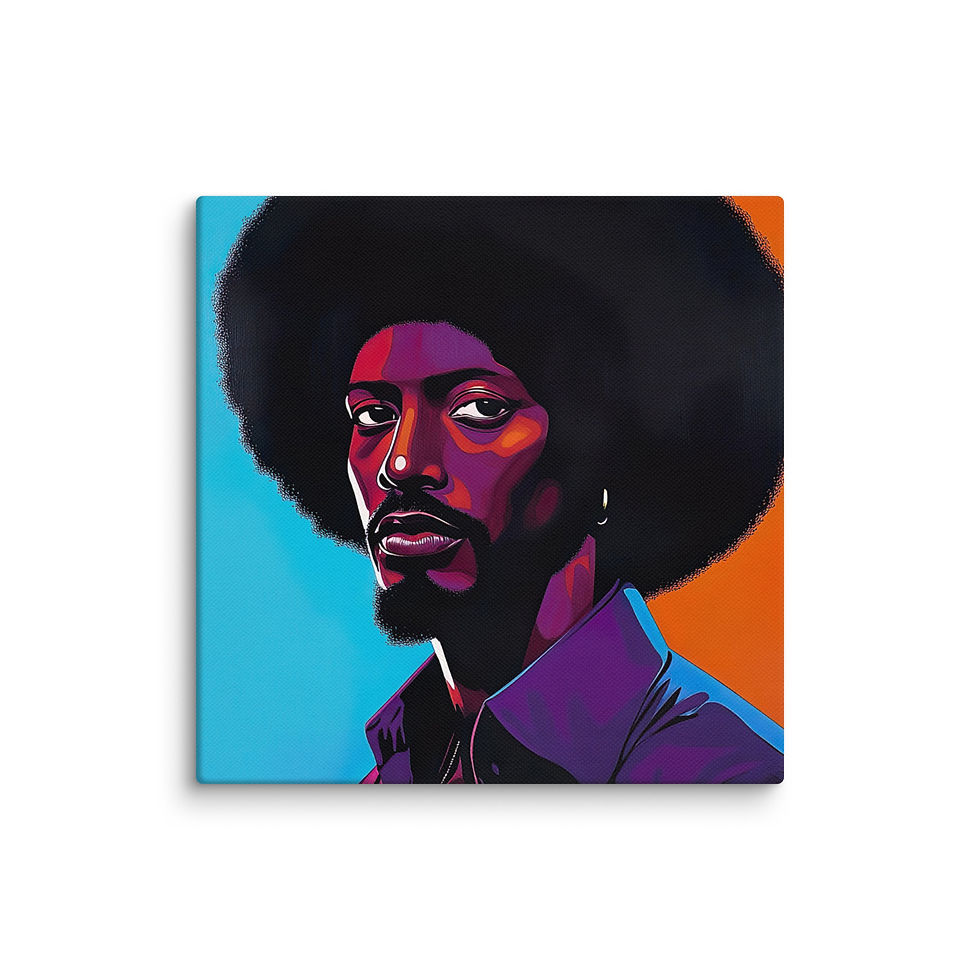Thumbnail: Influence Collection 2 – Afro Man Canvas Art Print 4