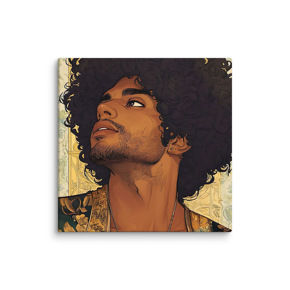 Thumbnail: Influence Collection 5 – Afro Man Canvas Art Print 1