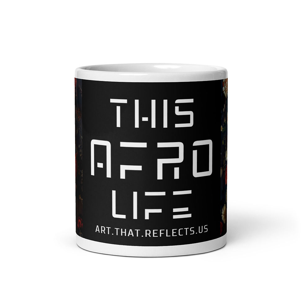 Thumbnail: 1 Rococo Art Afro Woman Mug