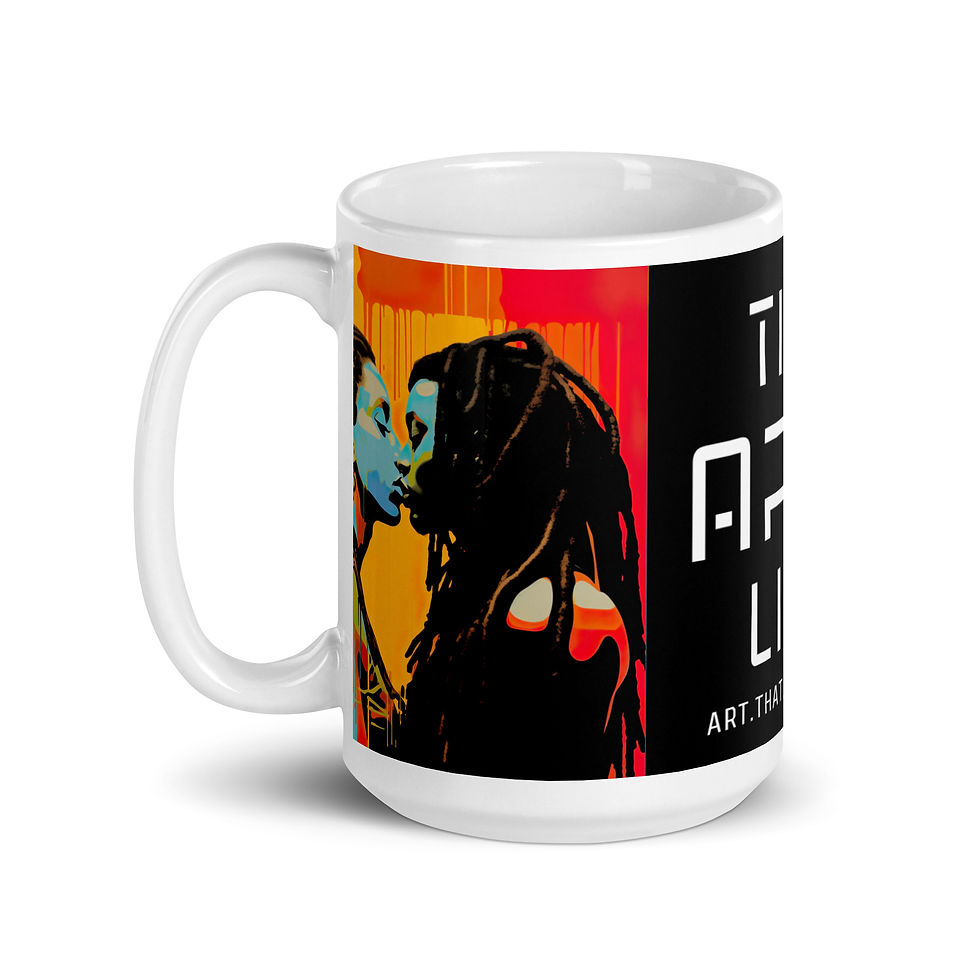 Thumbnail: 2 Pop Art Dreadlocks Couple Mug
