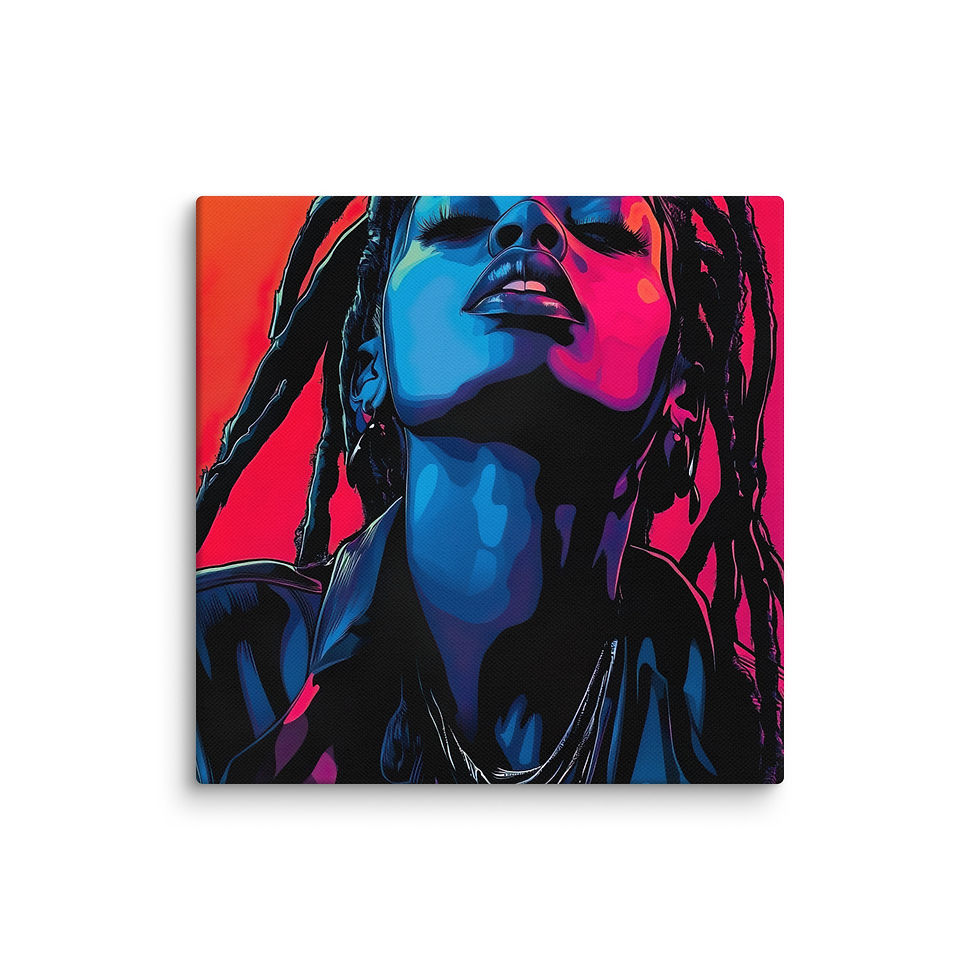 Thumbnail: Influence Collection 2 – Dreadlocks Woman Canvas Art Print 4