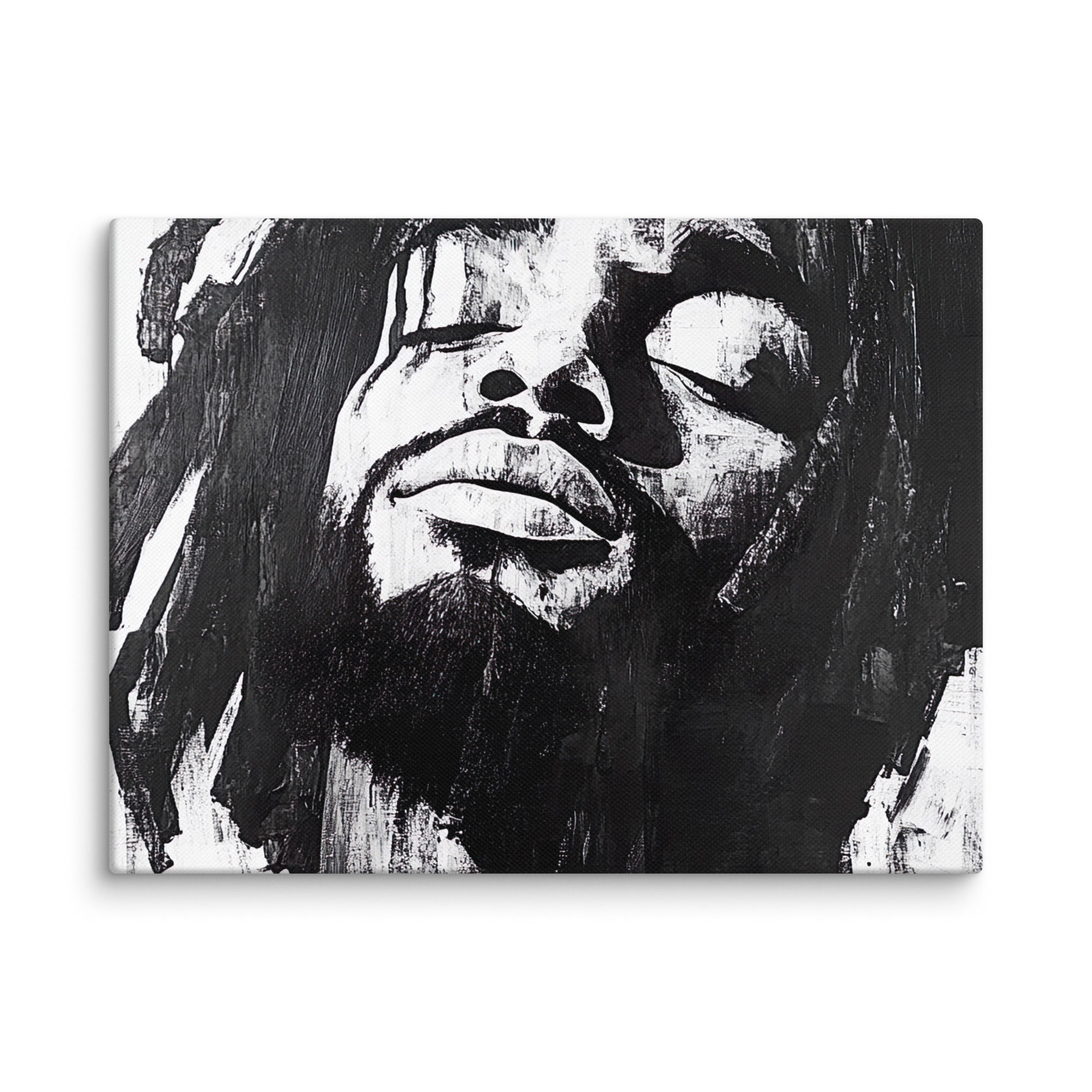 2 Modernism Art Dreadlocks Man Canvas Wall Art