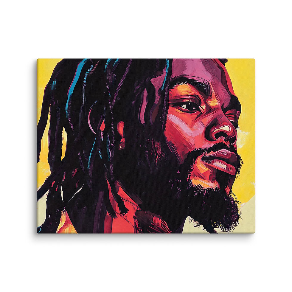 Thumbnail: Influence Collection 2 – Dreadlocks Man Canvas Art Print 2