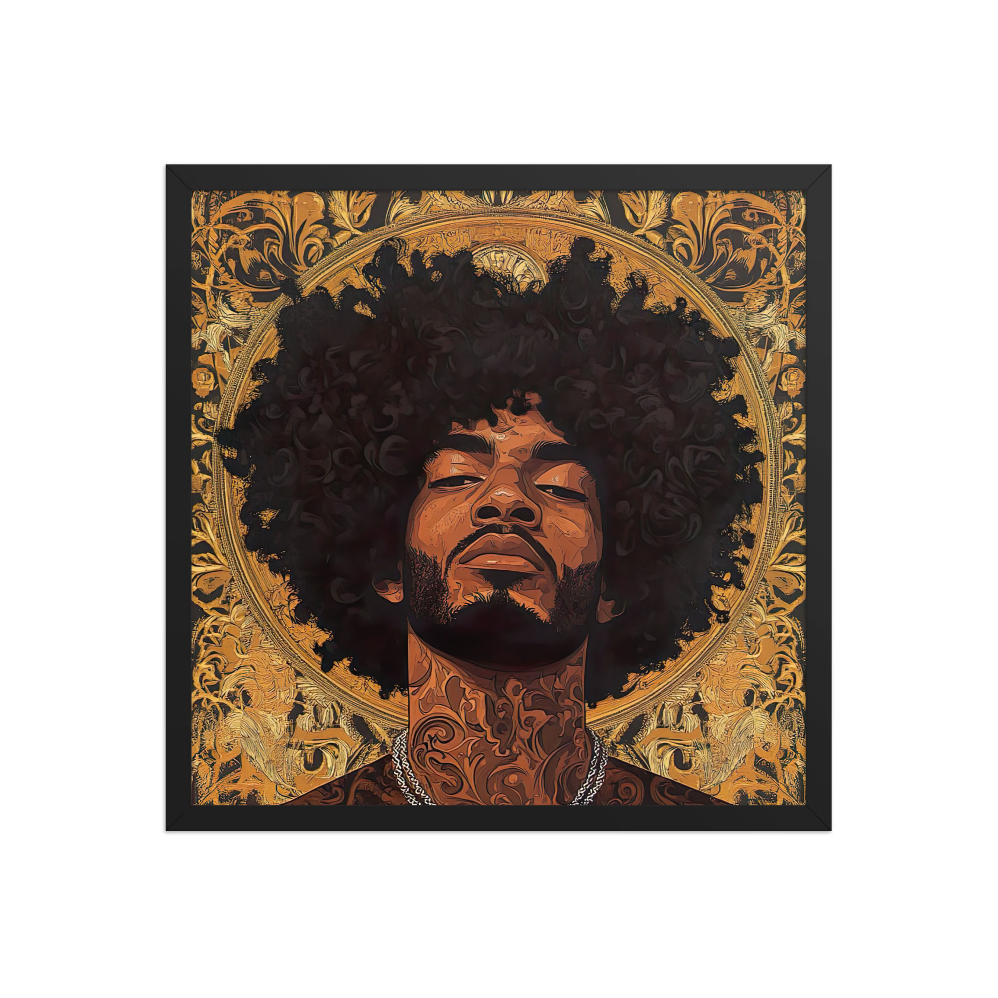 Influence Collection 5 – Afro Man Framed Art Print 2