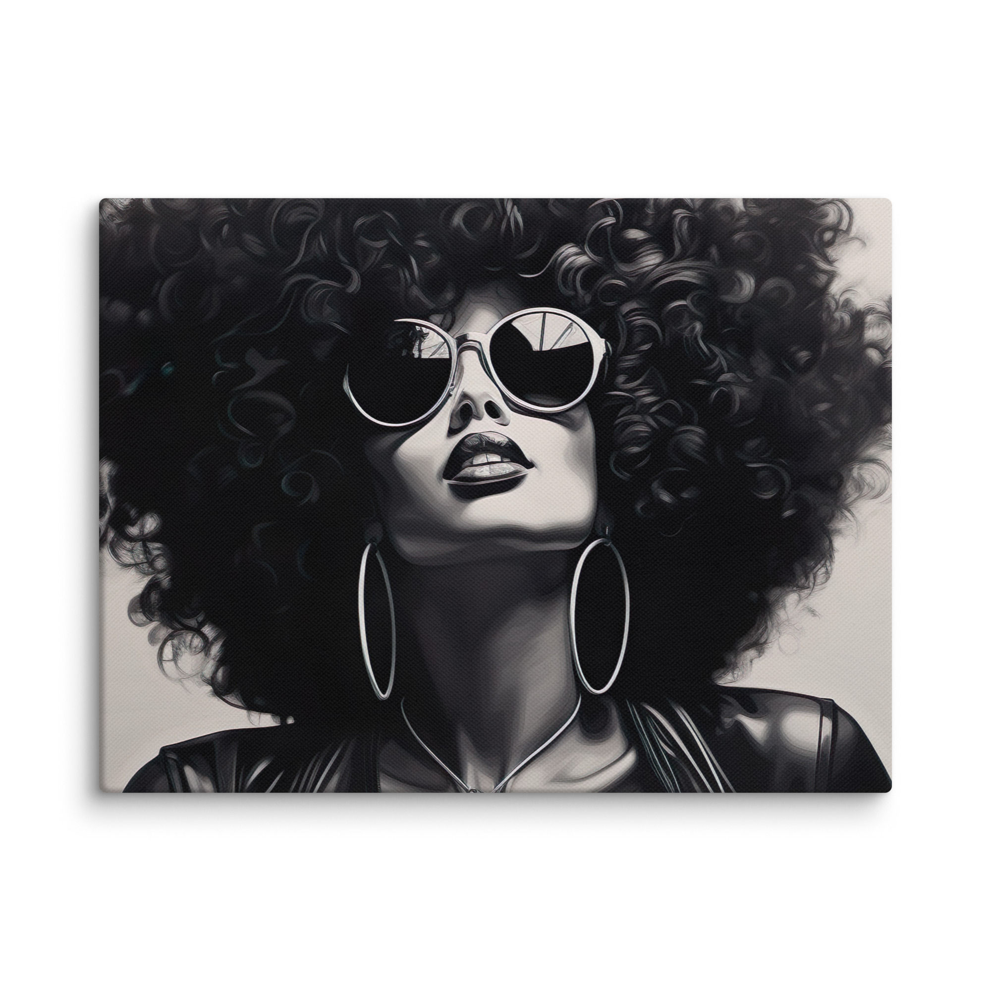4 Modernism Art Afro Woman Canvas Wall Art